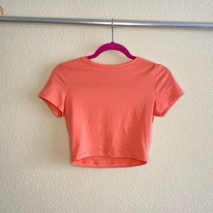 Wild Fable Coral Cropped Tee